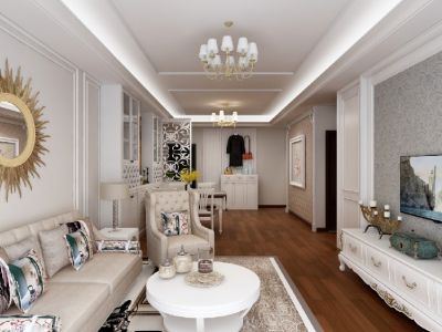 恒大华府-99㎡-欧式风效果图