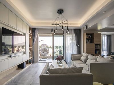 万科新都会-140㎡-现代风效果图