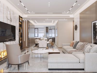 三海尚城-166㎡-现代风效果图