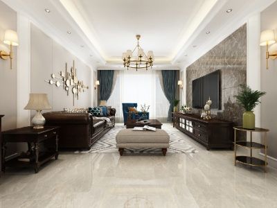 桂枫园别墅-210㎡-美式风效果图