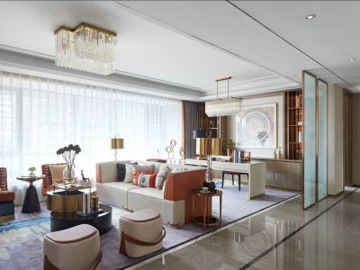 中冶德贤华府-147㎡-现代风效果图