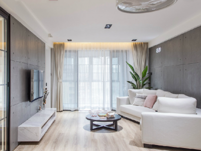 玲珑玺悦府简约风格160平米三居室设计效果图案例