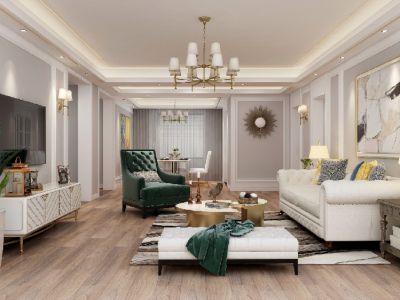 旺角金居-115㎡-欧式风效果图