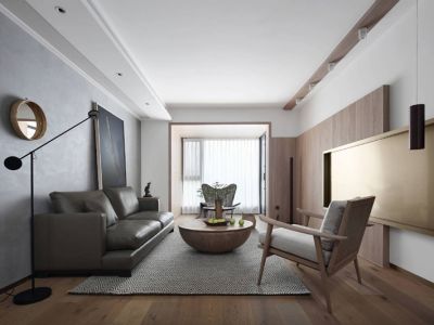 傲海星城-113㎡-简约风效果图