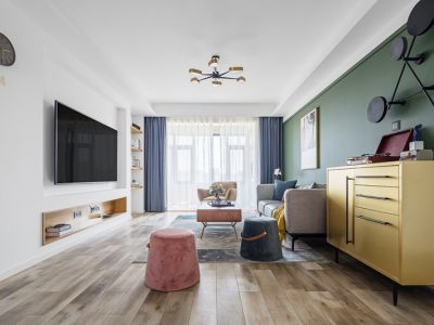 千禧银杏苑-118㎡-现代风效果图