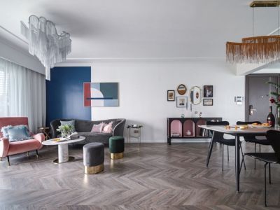 隆海东方华庭-118㎡-北欧风效果图