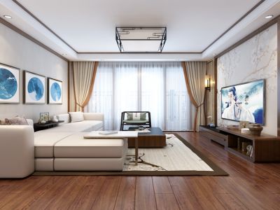 中天花园-160㎡-中式风效果图