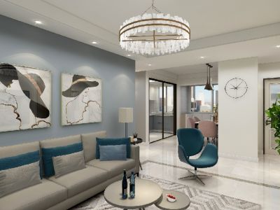 达观学府-120㎡-现代风效果图