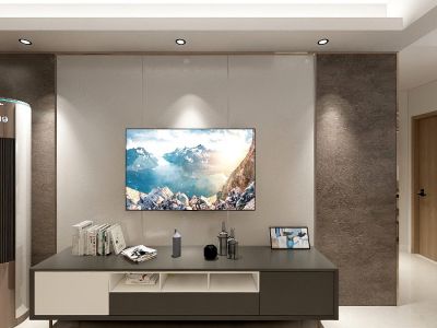 富强·水韵蓝湾-70㎡-简约风效果图