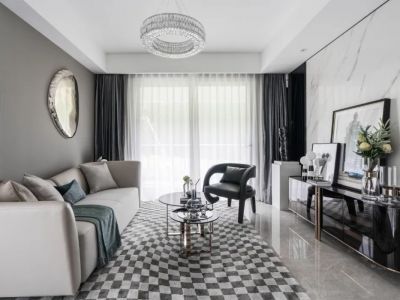 凯旋门-125㎡-现代风效果图