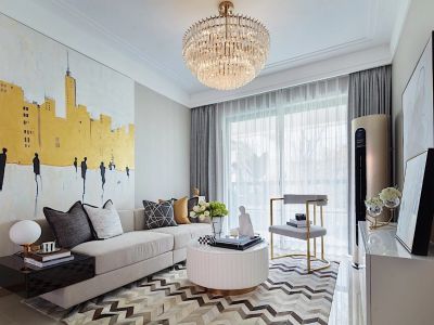 绿城天津诚园-95㎡-现代风效果图