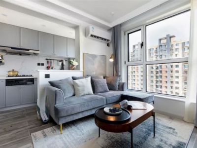 常青藤国际花园-60㎡-现代风效果图