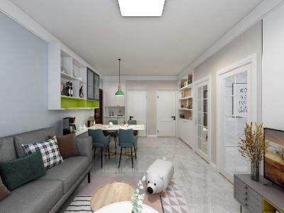 南澳公馆-73㎡-北欧风效果图