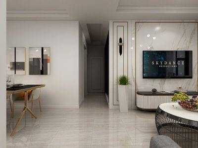 凯旋中央城-100㎡-现代风效果图