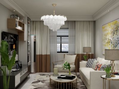 创天丽景城颐园-81㎡-简约风效果图