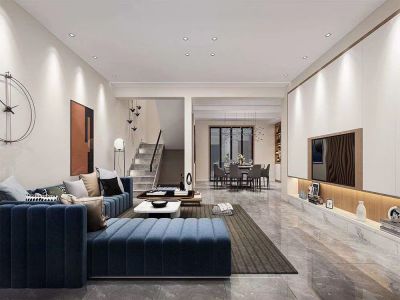 富华新城-225㎡-轻奢风效果图