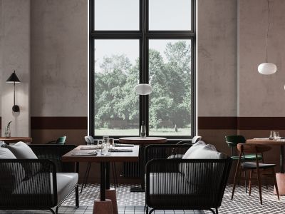 餐厅-600㎡-现代风效果图