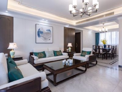 同森锦逸-135㎡-新中式风效果图