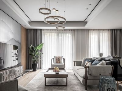 果壳里的城-130㎡-现代风效果图