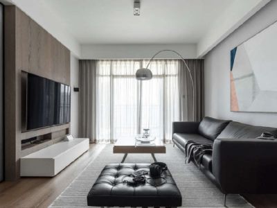 东骏湖景湾-89㎡-现代风效果图