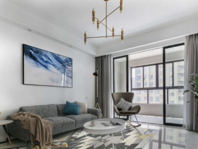 海伦国际-84㎡-现代风效果图