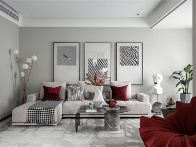 住友名人苑-145㎡-简约风效果图