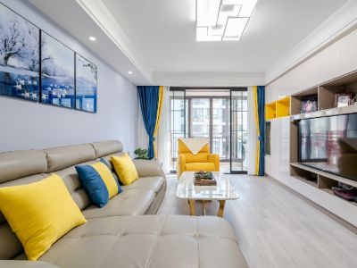 国基城邦-90㎡-现代风效果图