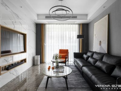 领秀翡翠湾-101㎡-现代风效果图