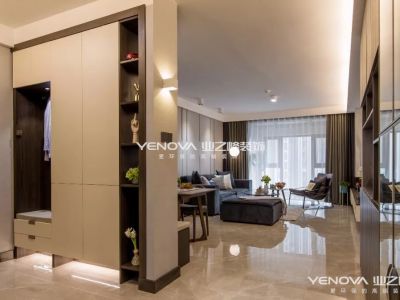 领秀翡翠湾-102㎡-轻奢风效果图