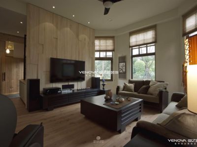 自建房屋-330㎡-日式风效果图