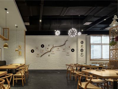 餐厅-750㎡-新中式风效果图