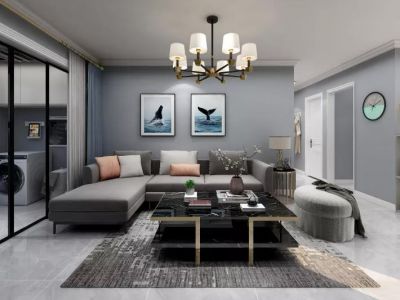 港欧东方花园-118㎡-简约风效果图