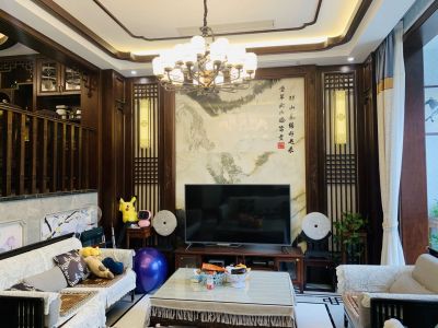 宿迁金色威尼斯340平米中式别墅装修案例