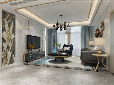 未来海岸蓝月湾-123㎡-欧式风效果图