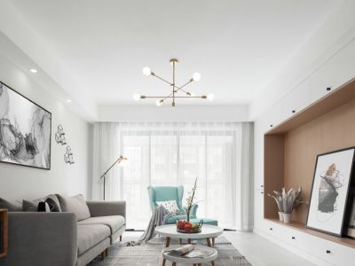 紫荆阁-112㎡-现代风效果图