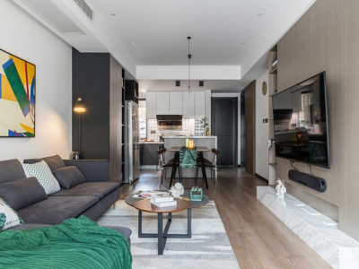 聚泰华府-90㎡-新古典风效果图