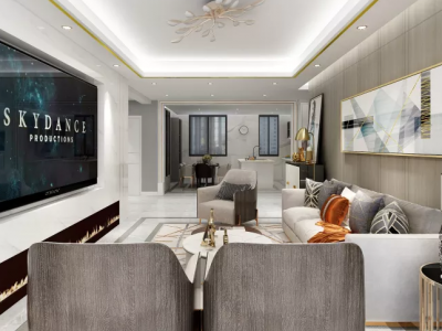 太湖·国府壹号-100㎡-现代风效果图