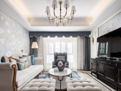 国泰家园-116㎡-美式风效果图