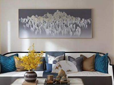 新湖仙林金谷-150㎡-新中式风效果图