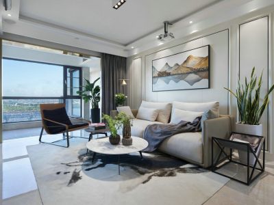 恒基尚品-102㎡-现代风效果图