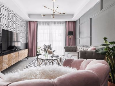 万科假日风景-95㎡-绚丽风效果图