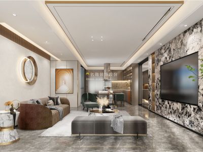 星河丹堤-170㎡-轻奢风效果图