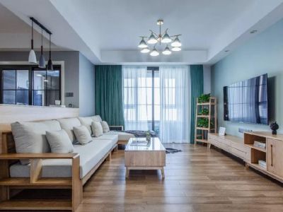 西城尚锦-108㎡-北欧风效果图