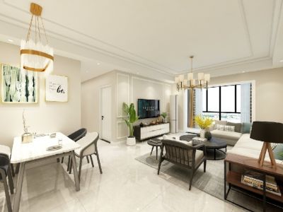 正荣棠悦-115㎡-现代风效果图