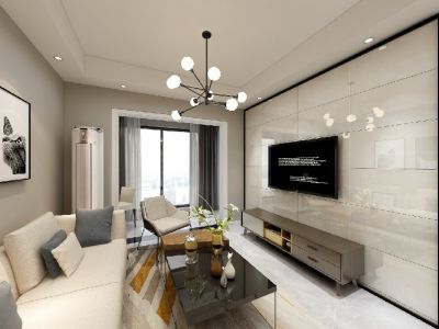 锦尚天域-70㎡-现代风效果图