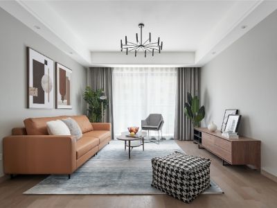 中南·春江阅-135㎡-中式风效果图