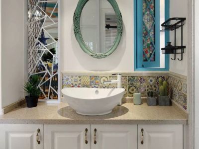 威隆太阳城-124㎡-地中海风效果图