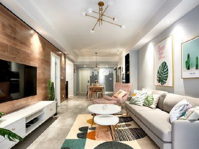 华伟御华园-93㎡-北欧风效果图