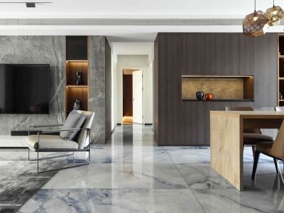 山水原著峯璟-109㎡-现代风效果图