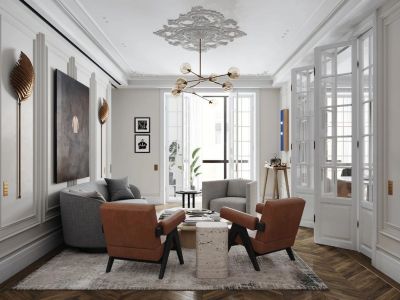 翰林苑-180㎡-法式风效果图